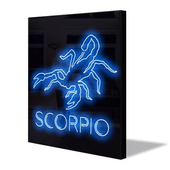 Enseigne Néon SCORPION avec télécommande 2