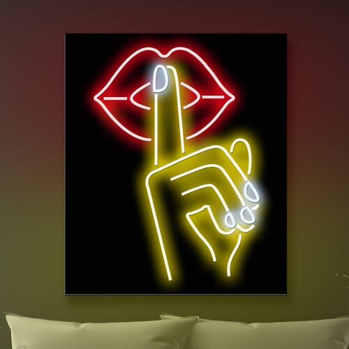 Neon Sign SHHHH 2 with remote control