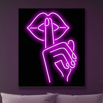 Neon Sign SHHHH with remote control
