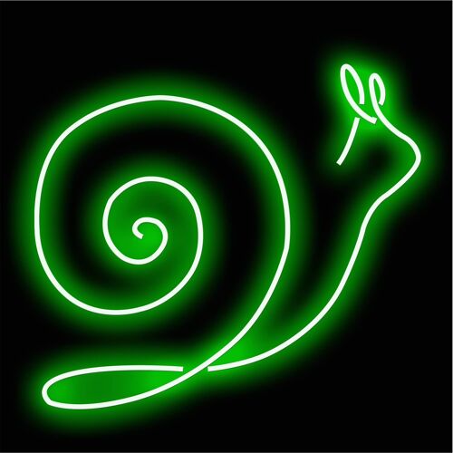 Neon Sign SNAIL with remote control