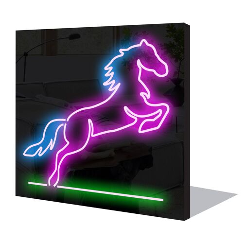 Neon Sign STALLION with remote control