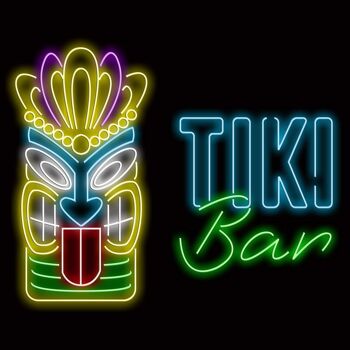 Enseigne Néon TIKI BAR avec télécommande 3