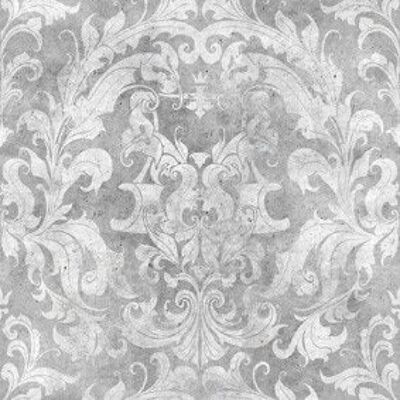 Light Urban Concrete Damask Wallpaper