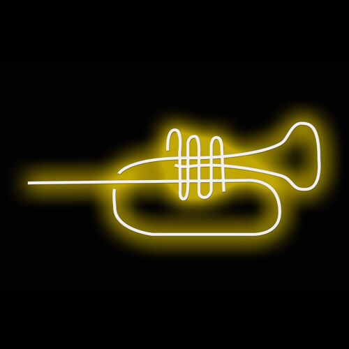 Neon Sign TRUMPET with remote control