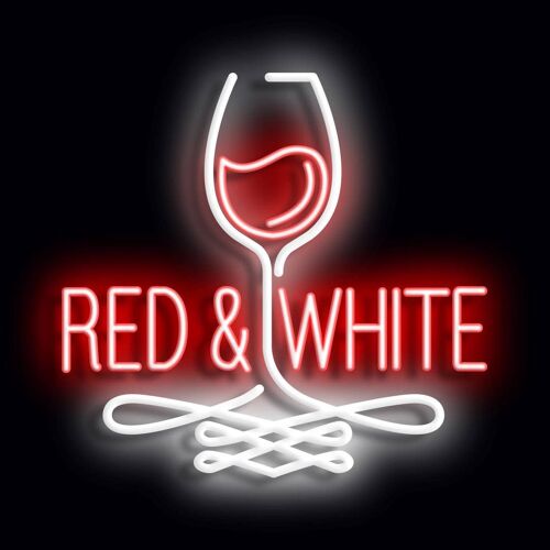 Neon Sign WINE with remote control