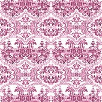 Papier peint Delft Baroque - Rose 3