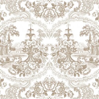 Papier peint Delft Baroque - Beige