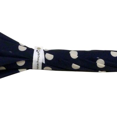 Navy Polka Dot French Umbrella