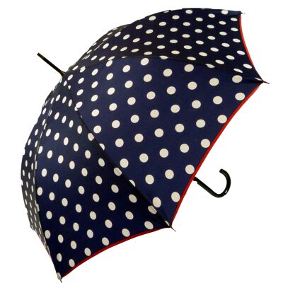 Parapluie français Pois marine