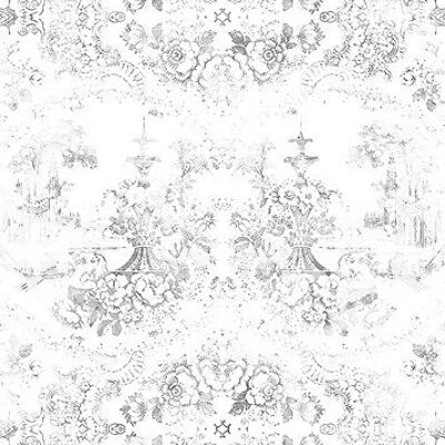 Almost White Delft Baroque Wallpaper