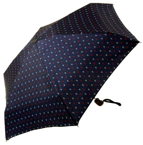 Parapluie français Ancre bleu roi mini