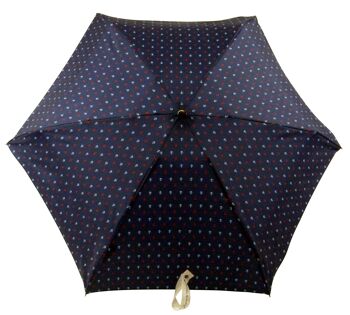 Parapluie français Ancre bleu roi mini 3