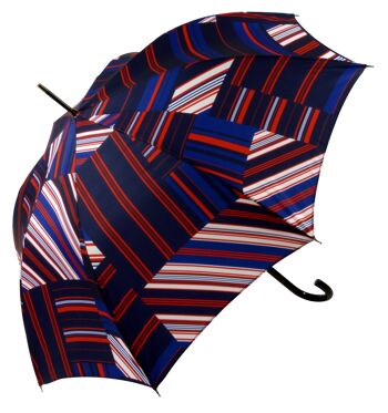 Parapluie français Ecossais Rayé 2