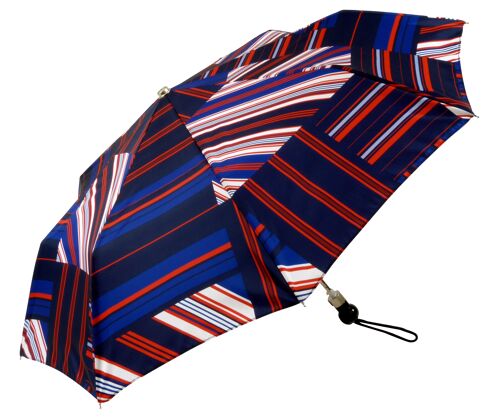 Parapluie français Ecossais rayé mini