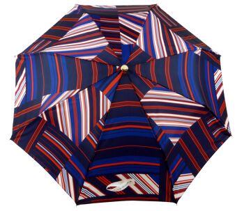 Parapluie français Ecossais rayé mini 2