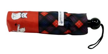 Parapluie français Chat écossais rouge mini 2