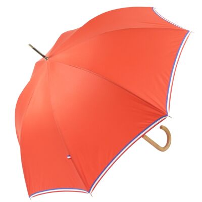 Französischer Regenschirm Rotes dreifarbiges Band
