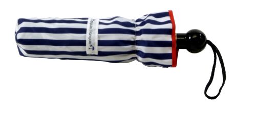 Parapluie français Découpes Rayures mini marine