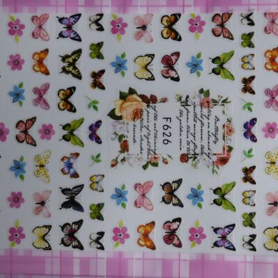 Peel off stickers - Butterfly, Colorful , MRMJ-Q080-F626