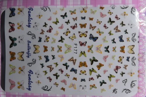 Peel off stickers - Butterfly, Colorful , MRMJ-Q080-F177