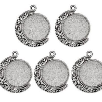 Cabochon Moon - Argento , cabochon-luna-argento-3