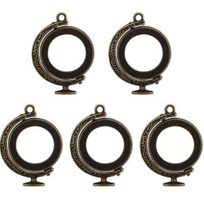 Cabochon Globe - Antique , AE080-antique-0