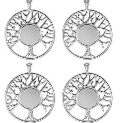 Cabujón Life Tree - Plata , AE081-silver-3