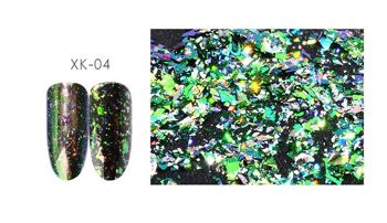Poudre de miroir à changement de couleur caméléon, vert, MRMJ-S008-040D