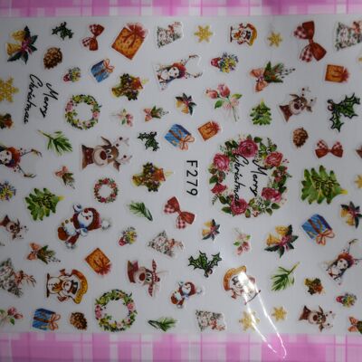Peel off stickers - Christmas Theme, Colorful , MRMJ-R052-24E