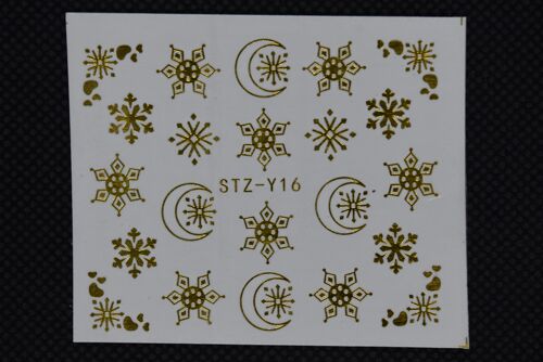 Self adhesive stickers - Christmas Theme, Gold , MRMJ-Q042-Y16-01