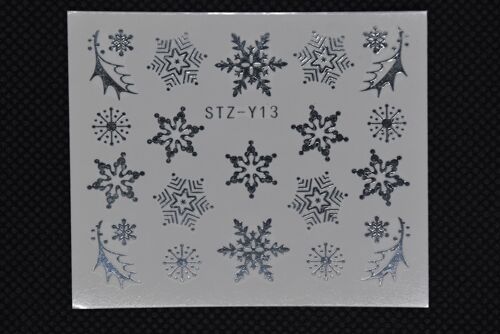 Self adhesive stickers - Christmas Theme, Silver , MRMJ-Q042-Y13-02