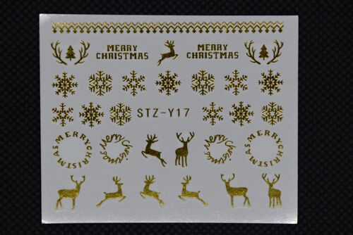 Self adhesive strikers - Christmas Theme, Gold , MRMJ-Q042-Y17-01