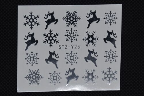 Self adhesive stickers - Christmas Theme, Silver , MRMJ-Q042-Y25-02