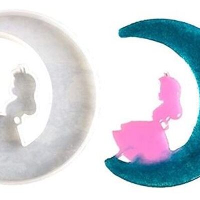 Crescent moon - Girl , crescent-moon-girl-0