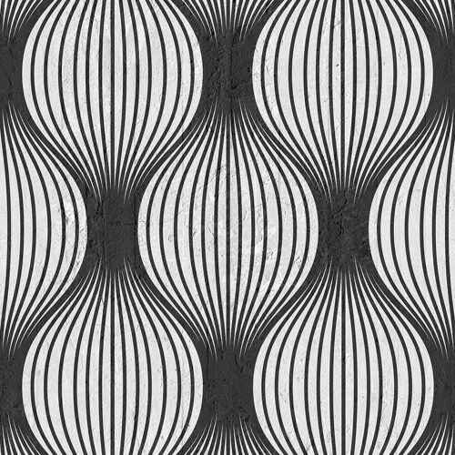 Black Geometric Bulbs Wallpaper