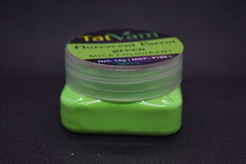 Flourescent coloring powder - Parrot Green , sku284