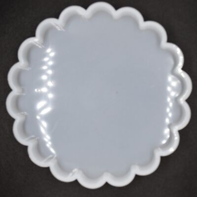 Round frilly coaster 185 mm , DIY-G009-37B