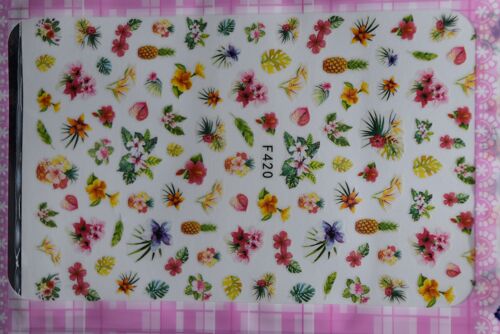 Peel off stickers - Flower Pattern, Colorful , MRMJ-Q080-F420