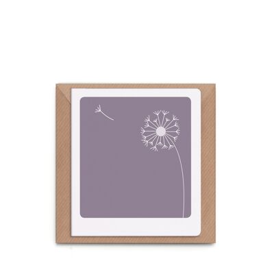 simple mourning card "dandelion"