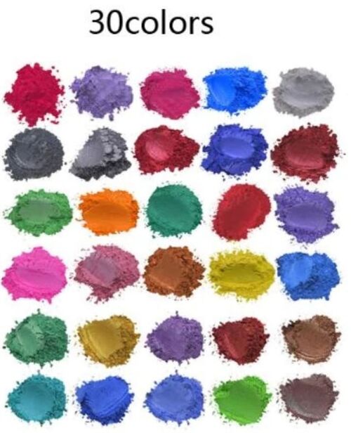 Mica powders 30 colors in a set - 3 gram/sachet , AE018