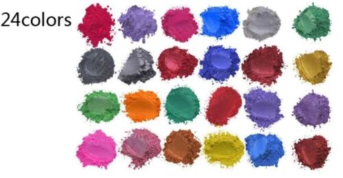 Mica powders 24 colors in a set - 3 gram/sachet , AE017