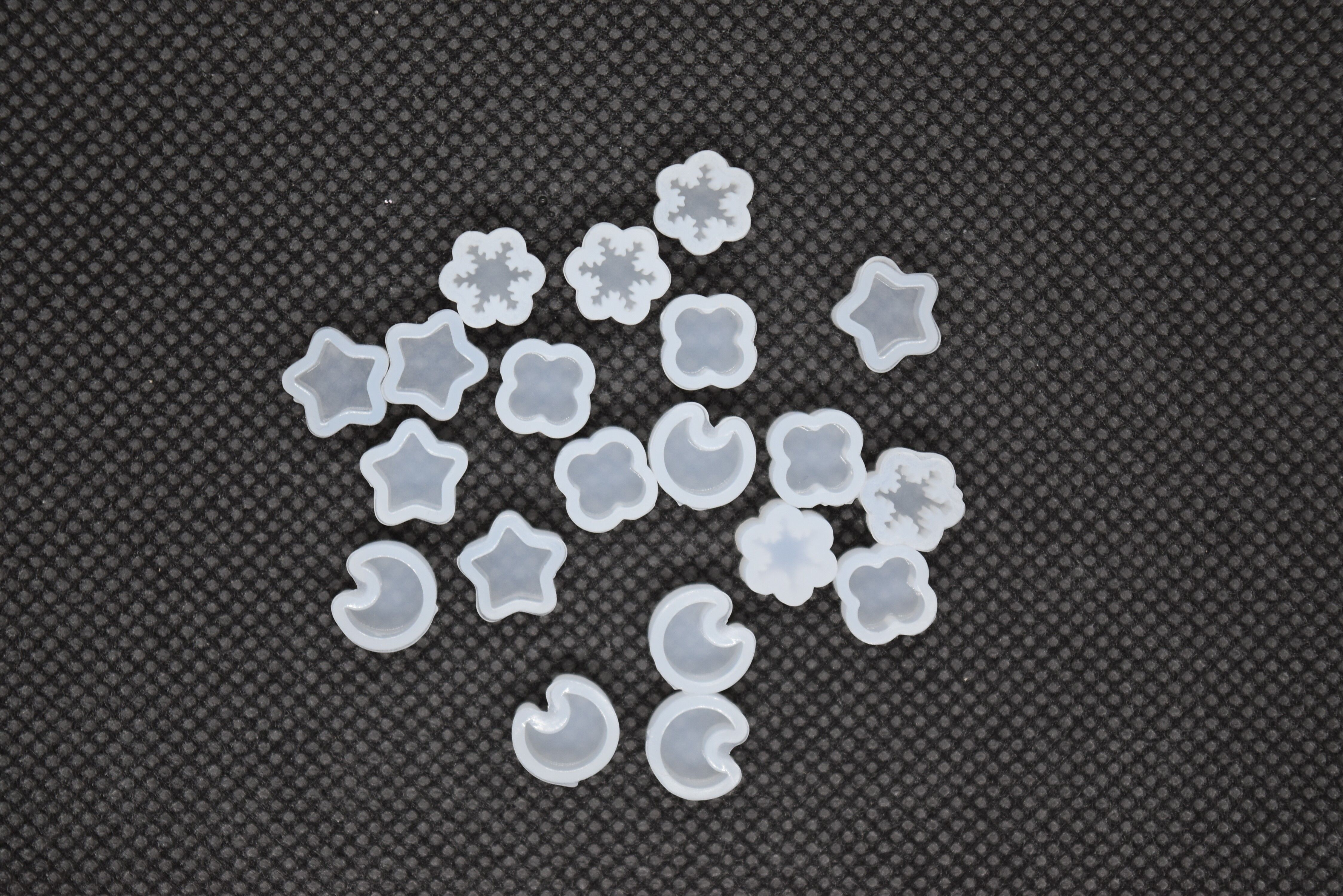 Set orecchini Luna/Fiore/Stella - 20 pezzi, DIY-F023-22