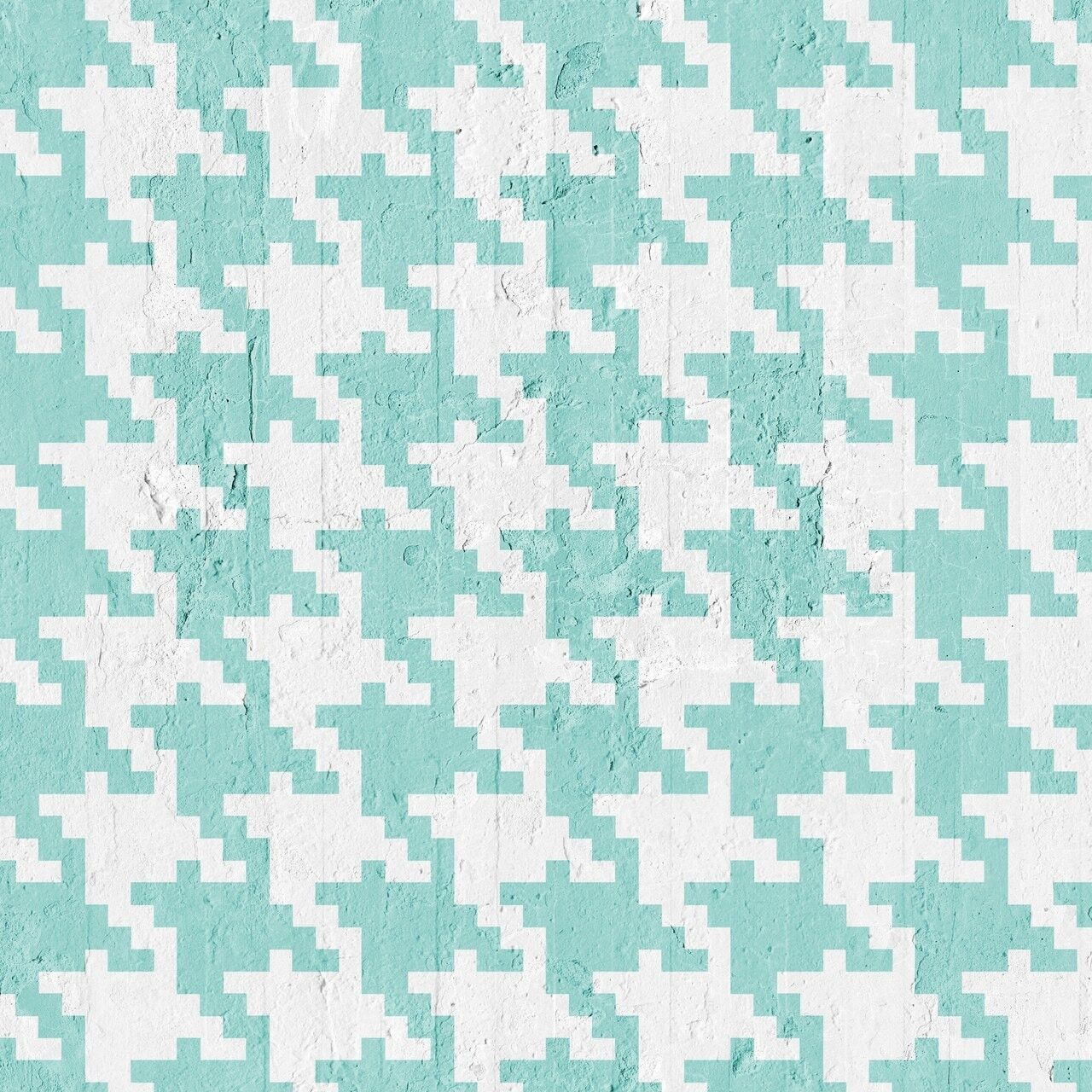 Aquamarin gescheckte De Poule Wallpaper