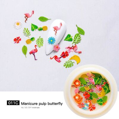 Paper decoration Mixed Shape, Mixed Color - 50 pieces / box , MRMJ-S035-011C