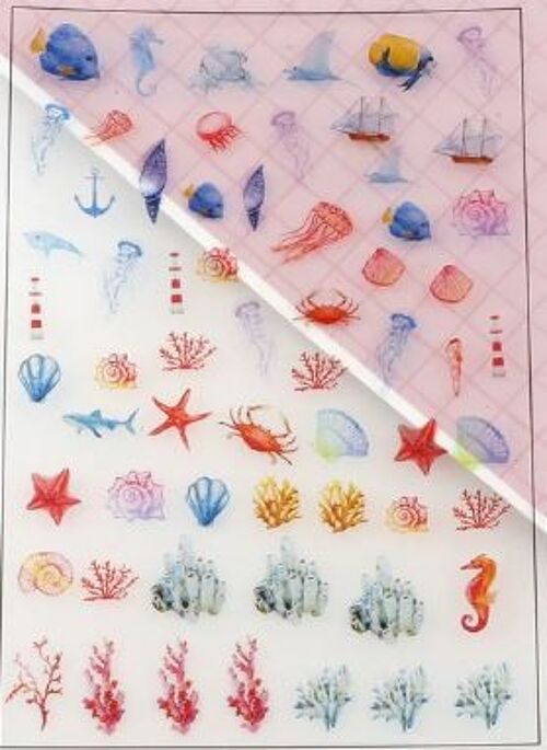 Plastic sheet - Sea animals , AE046