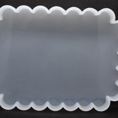 Sous-verre rectangle à froufrous 145 mm , DIY-G009-35