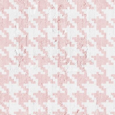 Pink Pied De Poule Wallpaper
