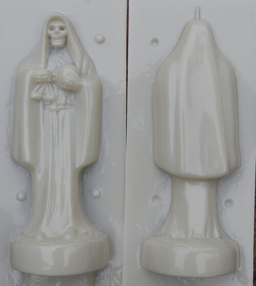 Santa Muerte Candle mold 3D , SMCM1