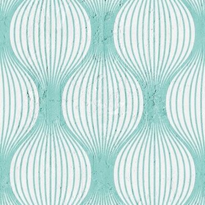 Aquamarine  Geometric Bulbs Wallpaper