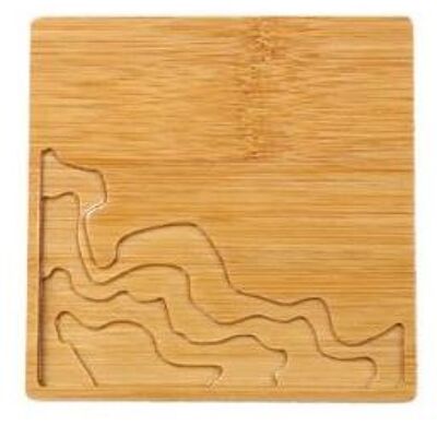 Dessous de verre en bois - Carré , wooden-coaster-square-0